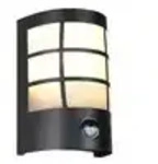 Wandleuchte Wandlampe Flurleuchte Edelstahl schwarz Sensor Gitter H 20 cm
