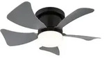 LED Ventilator Deckenventilator Fernbedienung Tageslichtlampe L&uuml;fter grau...