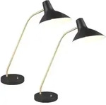 Tischleuchte Tischlampe Schlafzimmerleuchte Flexo verstellbar Leselampe schwarz...