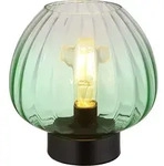 LED Tischlampe Tischleuchte Wohnzimmerlampe Glas Beistelllampe 1 flammig gr&uuml;n