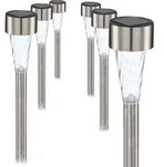 6er Set LED Solarleuchten Gartenleuchten IP44 Au&szlig;enleuchten Lampen Leuchten