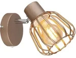 Wandleuchte Wandlampe Wohnzimmerlampe Braun Metall Beweglicher Spot H 15 cm