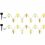 2x Solarleuchte LED Lichterkette Hei&szlig;luftballons Au&szlig;enleuchte Gartendeko