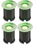 4x Boden Einbau Strahler Fernbedienung Einfahrt Garten Edelstahl Spot Lampen...