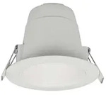 Einbaustrahler Lampe Wohnraumleuchte Metall wei&szlig; LED Farbwechsel IP44 D 11 cm