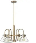 Kronleuchter H&auml;ngelampe Deckenleuchte Geb&uuml;rstetes Karamell Glas Stahl D 68,6...