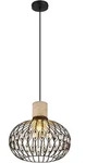 LED Pendellampe H&auml;ngeleuchte Wohnzimmerlampe Travertine Stein Kristalle D 38 cm
