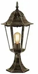 Wegeleuchte Sockelleuchte Gartenleuchte IP44 Bronze Aluminium Klarglas H 49 cm