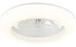 LED Deckenventilator Deckenlampe Wohnzimmerlampe Dimmbar Wei&szlig; Opal H 14 cm