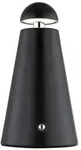 Tischleuchte Beistelllampe Leselampe Metall schwarz matt Touchdimmer Akku H16cm