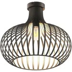 LED Deckenlampe Deckenleuchte Wohnzimmerleuchte rostfarben Metallgeflecht D 40...