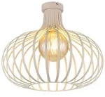 LED Deckenlampe Deckenleuchte Wohnzimmerlampe Gitter Sand Metall D 40 cm
