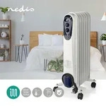 Mobiler Heizk&ouml;rper &Ouml;lheizung Radiator Heizger&auml;t mit Rollen, Thermostat