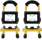 LED Baustrahler Fluter Baustellenbeleuchtung Au&szlig;enlampe Akku Strahler schwenkbar, 7W