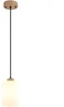 LED H&auml;ngeleuchte Pendellampe Esszimmerlampe H&ouml;henverstellbar Holz Glas H 120...