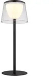 LED Tischlampe Tischleuchte Akku Innen Au&szlig;en schwarz Gartenleuchte Touchdimmer...