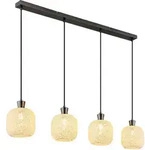LED H&auml;ngeleuchte Pendelleuchte Esszimmerlampe Mosaik Schwarz Metall Glas H...