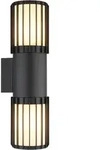 LED Au&szlig;enwandleuchte Wandlampe Fassadenleuchte IP54 Anthrazit Up & Down H 38 cm