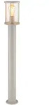 LED Au&szlig;enstehleuchte Standleuchte Au&szlig;enleuchte IP54 Sand Edelstahl H 100 cm