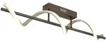 LED Deckenlampe Deckenleuchte Wohnzimmerlampe Braun Metall kaffeefarben L 80 cm