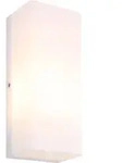 LED Au&szlig;enwandleuchte Wandlampe Gartenleuchte IP44 Wei&szlig; Metall E27 H 10 cm