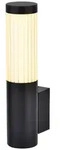 LED Au&szlig;enwandleuchte Wandlampe Garten Warmwei&szlig; Schwarz Edelstahl IP44 H 27,5...