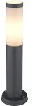 LED Sockelleuchte Au&szlig;enbereich Wegelampe Feuer-Effekt Anthrazit Edelstahl H...