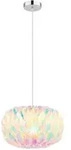 LED H&auml;ngelampe Pendelleuchte Wohnzimmerlampe H&auml;ngeleuchte Chrom Metall H 120...