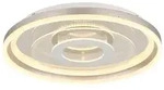 LED Deckenleuchte Silberfarben 3D-Effekt Deckenlampe Schlafzimmerlampe D 50 cm