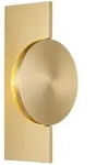 LED Wandleuchte Wandlampe messingfarben Flurlampe verstellbarer Spot H 28 cm