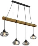 LED Pendelleuchte H&auml;ngelampe Wohnzimmer h&ouml;henverstellbar 4-flammig H 150 cm