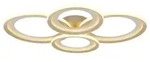 LED Deckenleuchte Deckenlampe Flurlampe Ringe verstellbar sandfarben L 85,5 cm