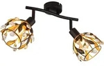 LED Deckenleuchte Deckenlampe Wohnzimmerlampe Schwenkbar Schwarz Metall L 25 cm