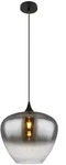 LED H&auml;ngeleuchte Pendelleuchte Esszimmerlampe Rauchoptik Schwarz Metall H 120...