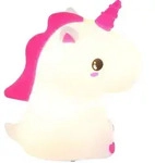 Kinderlampe Tischleuchte LED Nachtlicht Nachttischlampe Kinderleuchte Einhorn, RGB