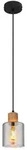 LED Pendelleuchte H&auml;ngelampe Esszimmerlampe Glas rauchfarben schwarz H 120 cm
