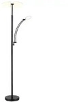 LED Stehlampe Stehleuchte Touchdimmer CCT Lesearm beweglich Schwarz H 183 cm