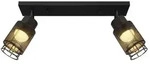 LED Deckenstrahler 2-flammig Deckenleuchte Schwarz Spots verstellbar B 58,5 cm