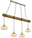 LED Pendelleuchte H&auml;ngelampe Esszimmerlampe Gitter h&ouml;henverstellbar H 150 cm