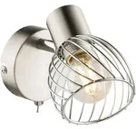 LED Wandleuchte Wandlampe Wohnzimmerlampe Lesefunktion Chrom Metall H 12 cm