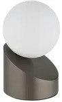 LED Tischlampe Tischleuchte Wohnzimmerlampe Touch Beige Metall Glaskugel opal