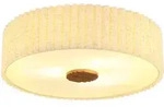 Deckenlampe braun LED Deckenleuchte Textil Wohnzimmerlampe sandfarben D 50 cm