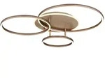LED Deckenleuchte Deckenlampe Flurleuchte Dimmbar Champagner Metall L&auml;nge 80,7...
