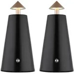 2er Set LED Tischlampe Tischleuchte Wohnzimmerlampe Touch Dimmer Schwarz...
