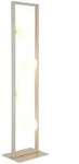 LED Stehleuchte sandfarben Stehlampe 4-Flammig Fu&szlig;schalter Glas opal H 40 cm