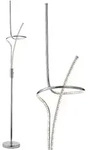 Stehleuchte Standleuchte Stehlampe Designleuchte Chrom, Acryl, Schalter, SMD LED 20,1