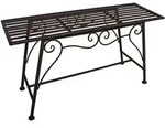 Gartenbank Metall Gartenbank ohne Lehne Outdoor Sitzbank Garten Blumenbank, Rost