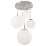 H&auml;ngelampe Esstischleuchte Glaskugel modern H&ouml;he anpassbar Pendellampe silber