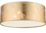 Deckenleuchte gold Textil Deckenlampe Stoffschirm Wohnzimmerleuchte Decke gold,