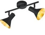 Decken Leuchte Schlafzimmer Spot Strahler Flur Lampe schwarz gold Reality Leuchten